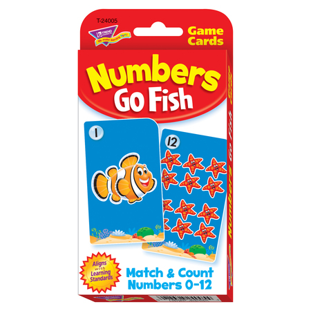 TREND ENTERPRISES Numbers Go Fish Challenge Cards®, PK6 T24005